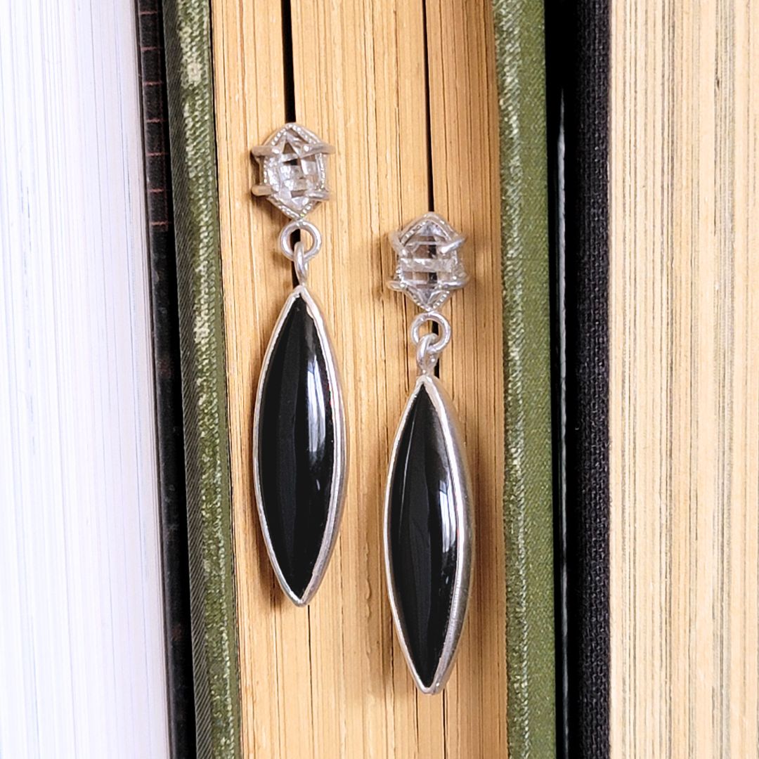 PEARLS OF WISDOM 2 STONE EARRINGS